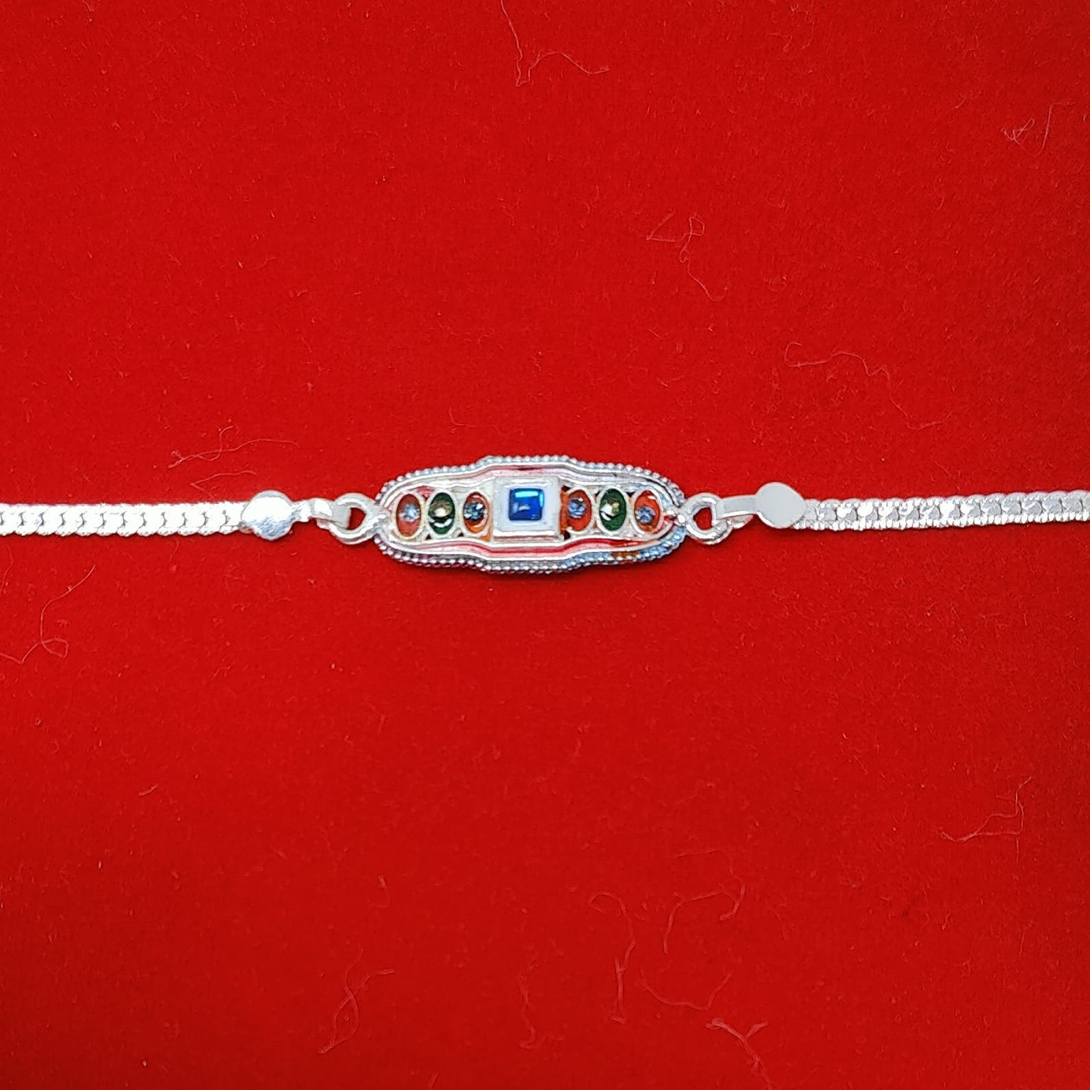 iconic silver rakhi